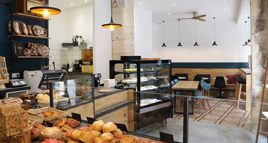 Rénovation d'une boulangerie artisanale par un architecte spécialisé dans l'aménagement de boutiques et de magasins en région de Bruxelles-Capitale