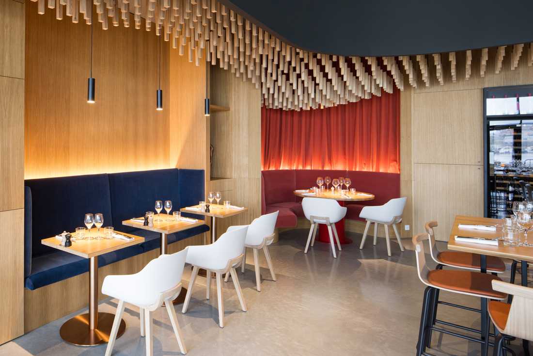 Design intérieur d'un restaurant en région bruxelloise