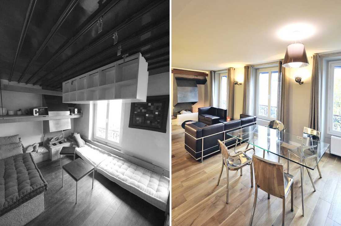Aménagement d'un appartement atypique par un architecte d'intérieur à Bruxelles