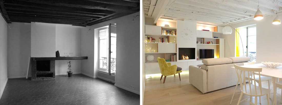 Un architecte d’intérieur rénove un ancien appartement de deux pièces à Bruxelles