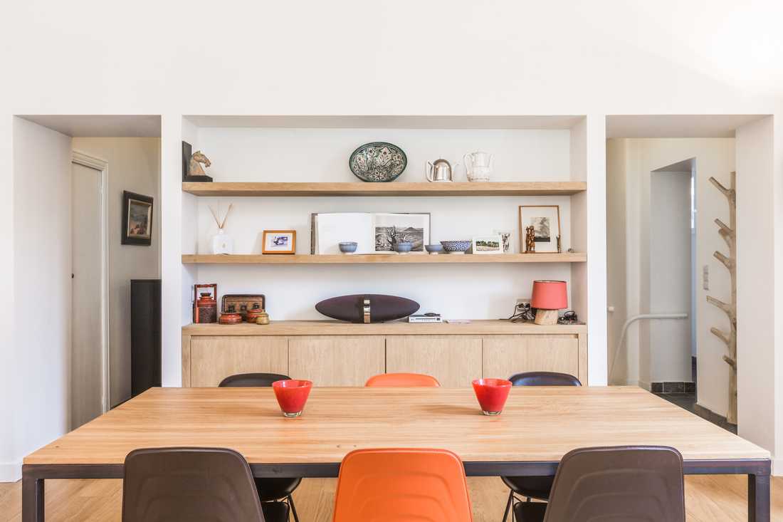 Salle à manger aménagée par un architecte d'intérieur à Bruxelles