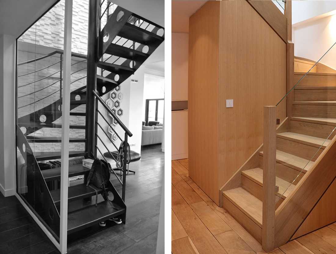 Remplacement d'un escalier interieur par un architecte à Bruxelles