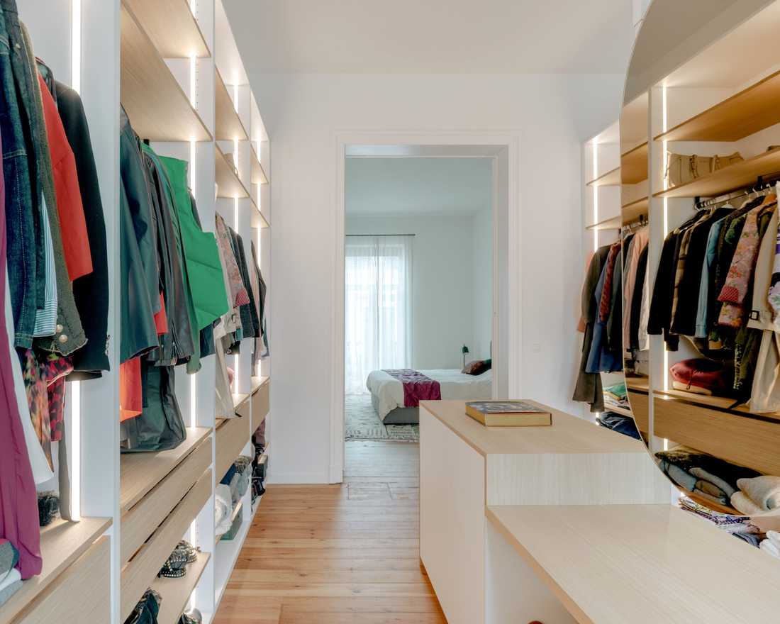 Dressing d'une maison de maître à Bruxelles