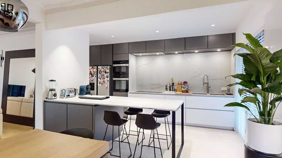 Cuisine après les travaux de rénovation