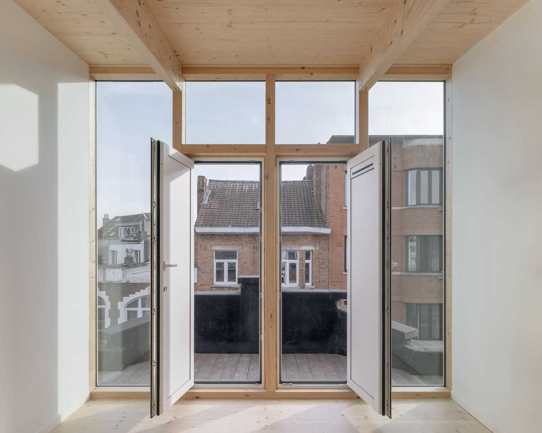 Interieur de l'extension en Surélevation