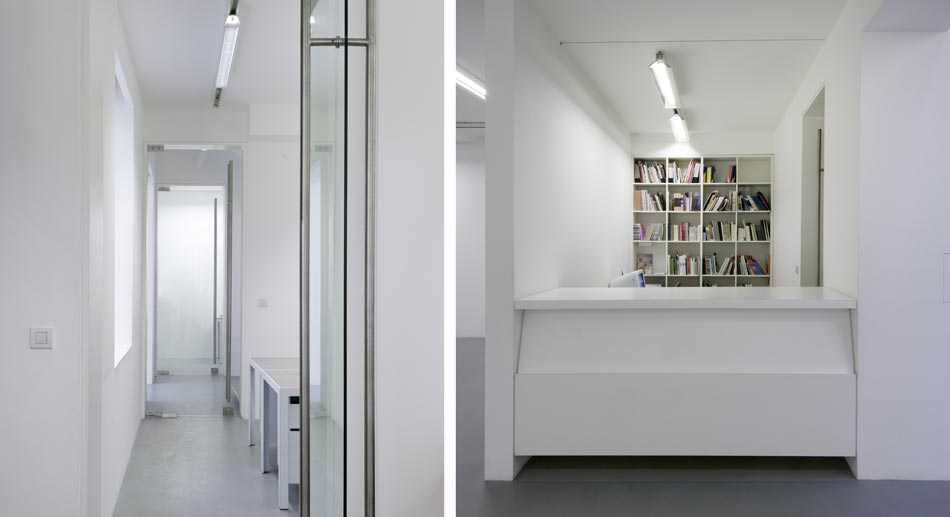 Aménagement de bureaux dans une galerie d'art par un architecte d'intérieur