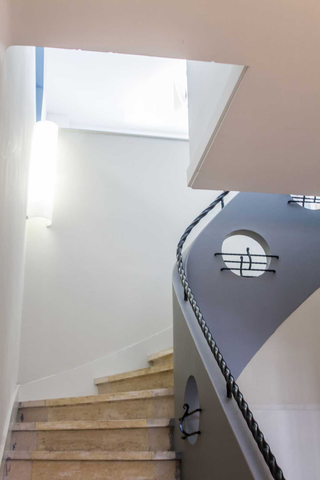 L'escalier créé dans l'extension de la maison de ville