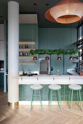 Interior design of an eco-friendly & inclusive restaurant