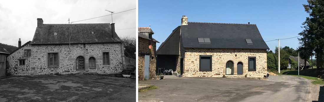 Restructuration d'une maison et ajout d'une extension réalisée par un architecte