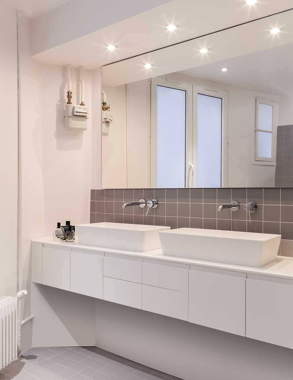 Salle de bain renovée par un architecte d'interieur à Bruxelles