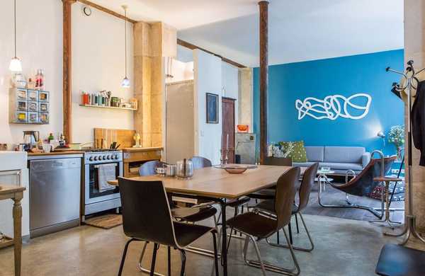 Relooking d'un appartement - loft en rez-de-chaussée par un décorateur d'intérieur à Bruxelles