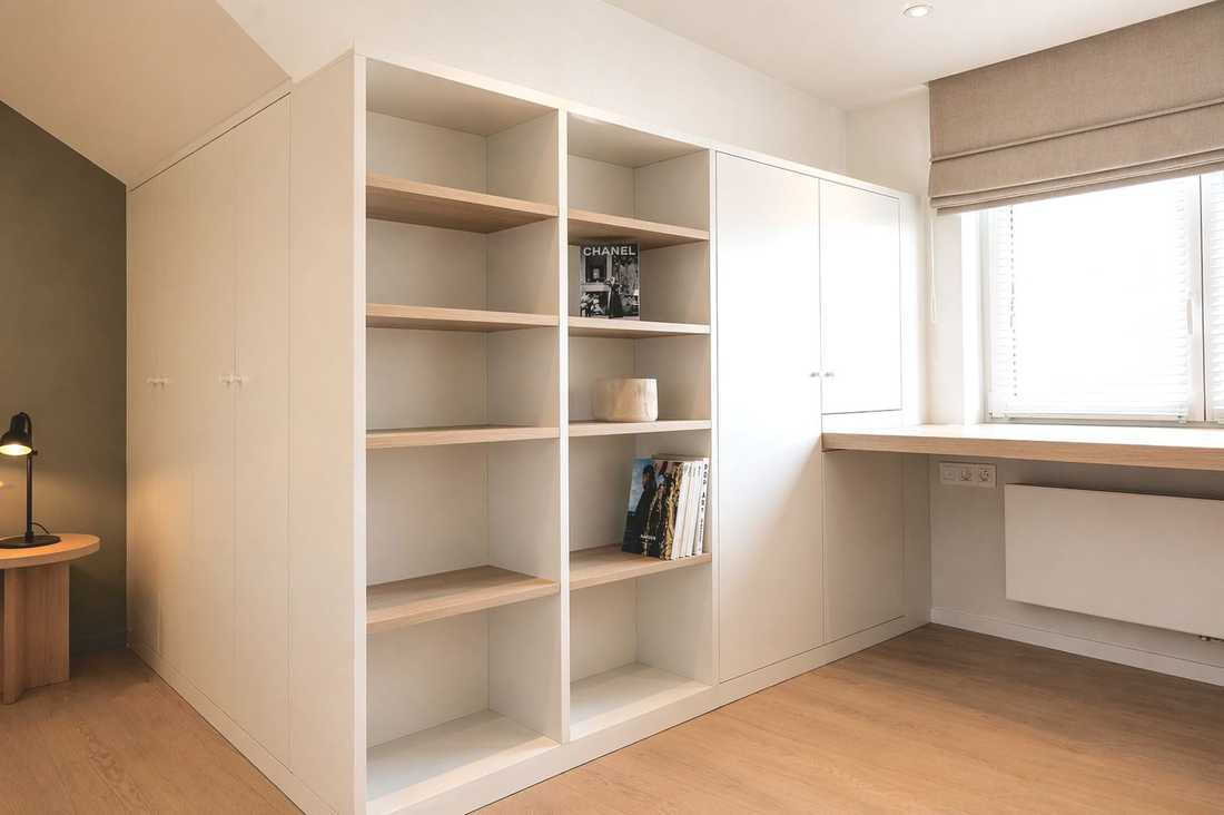 Agencement sur mesure conçu par un architecte d'intérieur basé à Bruxelles