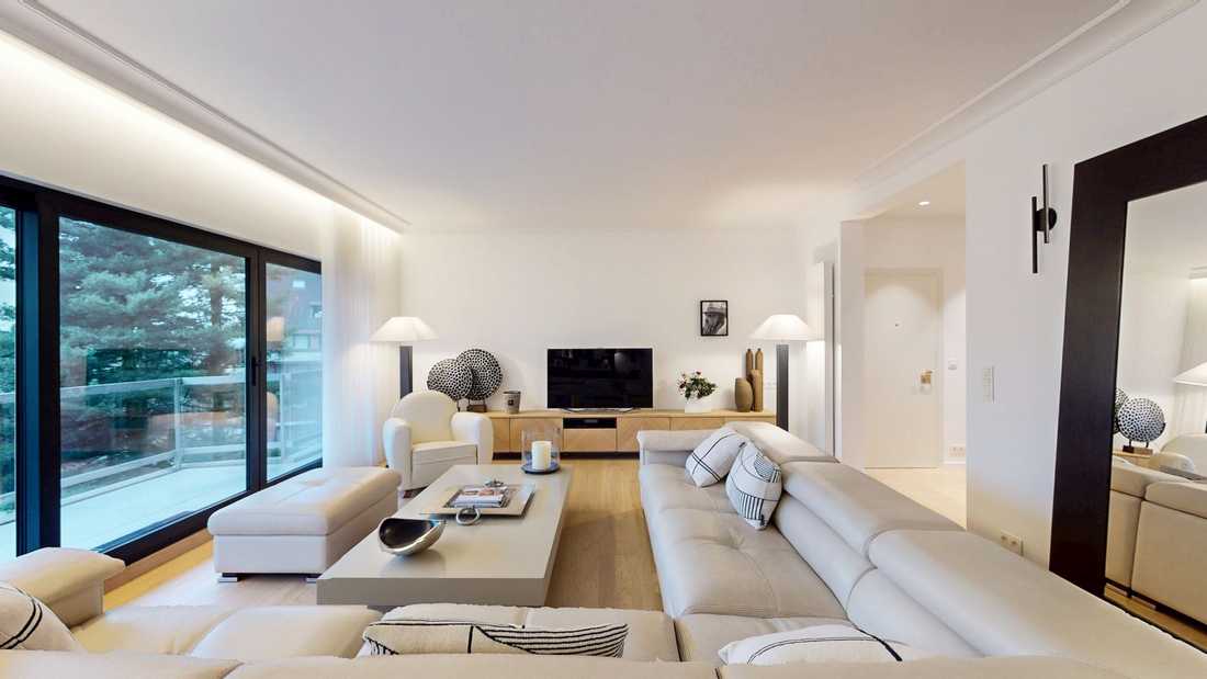 Appartement des annees 70 après travaux de rénovation intérieure