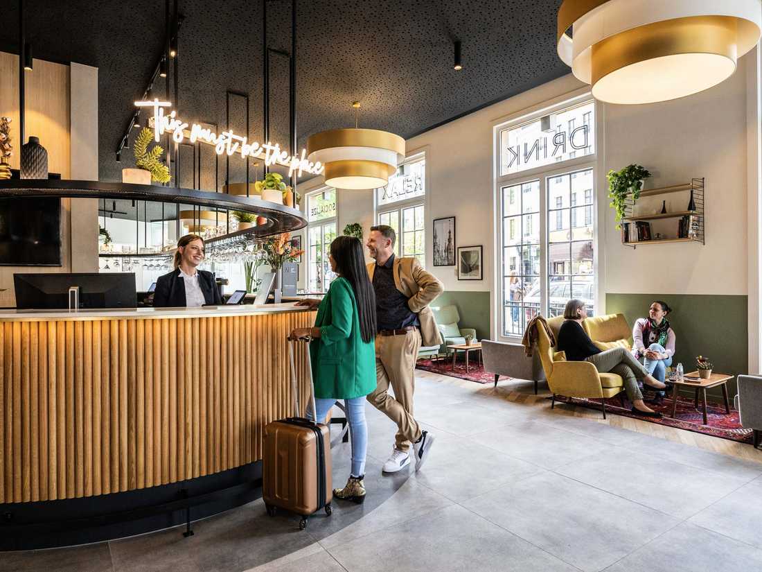 Aménagement du lobby d'un hôtel à Bruxelles