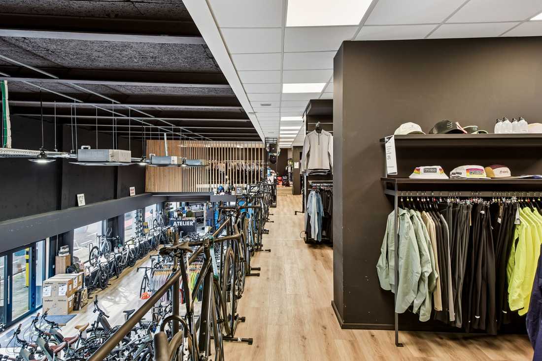 Aménagement d'une boutique spécialisé dans le triathlon à Bruxelles