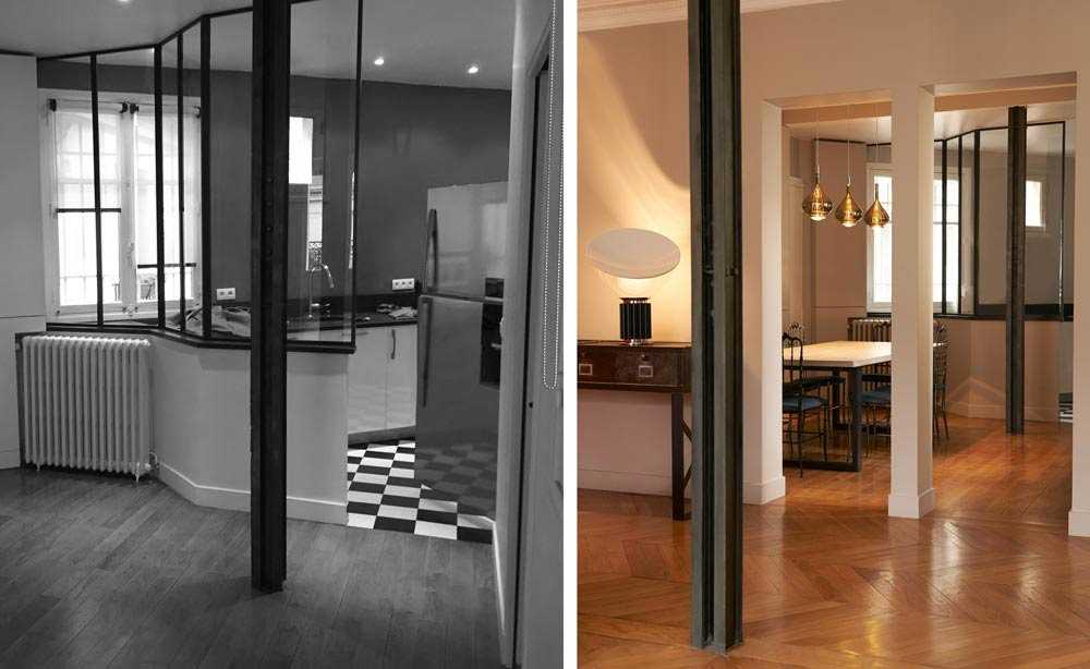 Un architecte d'intérieure rénove et aménage un appartement haussmanien de 160m2 à Bruxelles