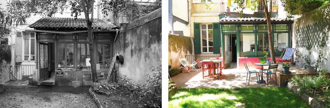 Rénovation du jardin d'une maison à Bruxelles