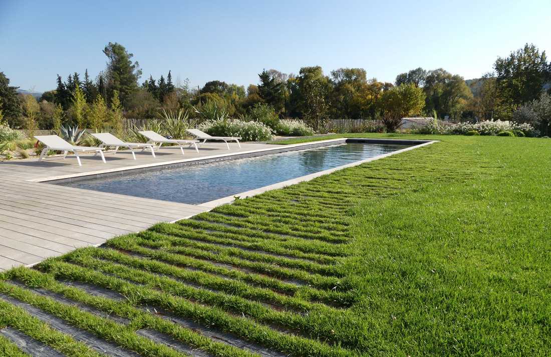 Jardin avec piscine en région bruxelloise