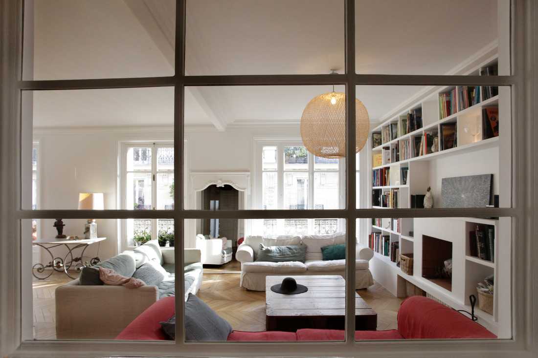 Rénovation d'un appartement haussmannien par architecte d'interieur à Bruxelles