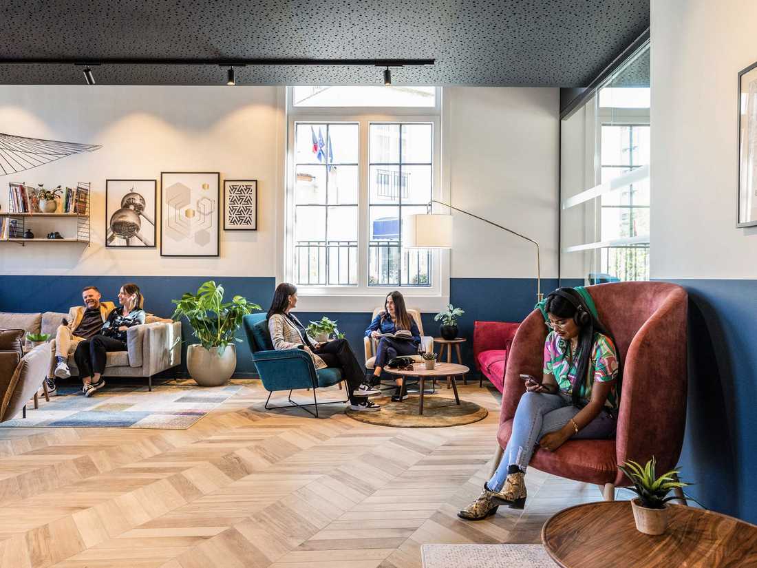 Espace lounge d'un hôtel à Bruxelles