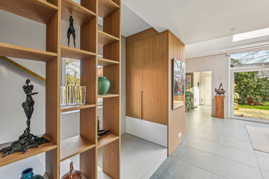 Escalier dessiné par un architecte d'intérieur bruxellois