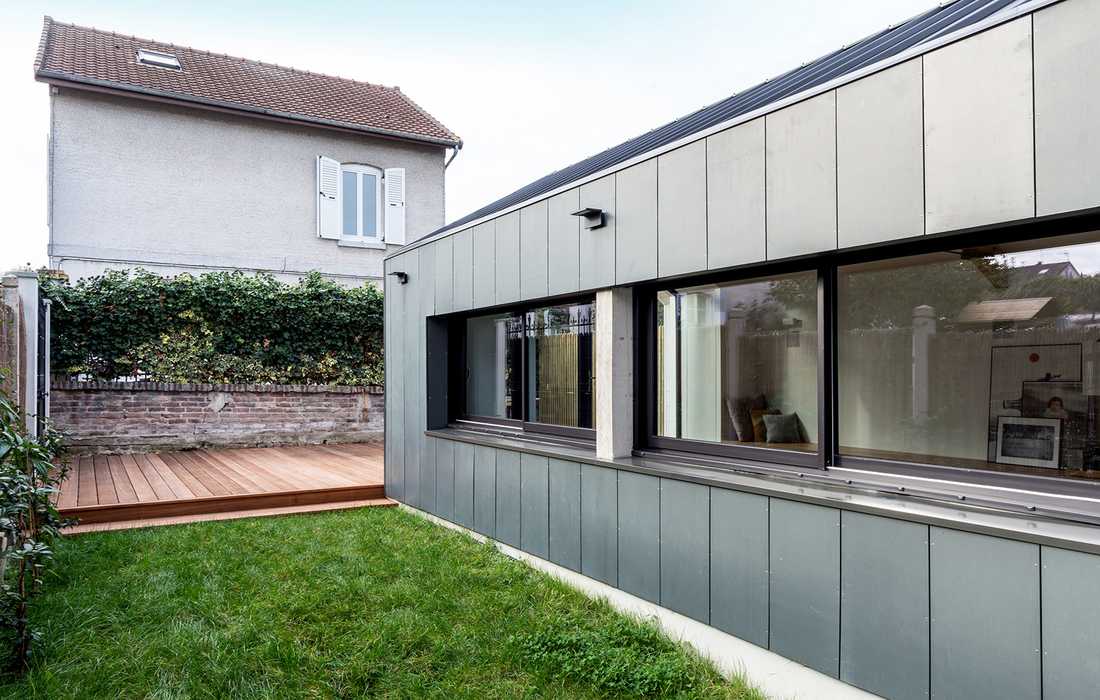 Extension d'une maison de ville conçu par architecte en région bruxelloise