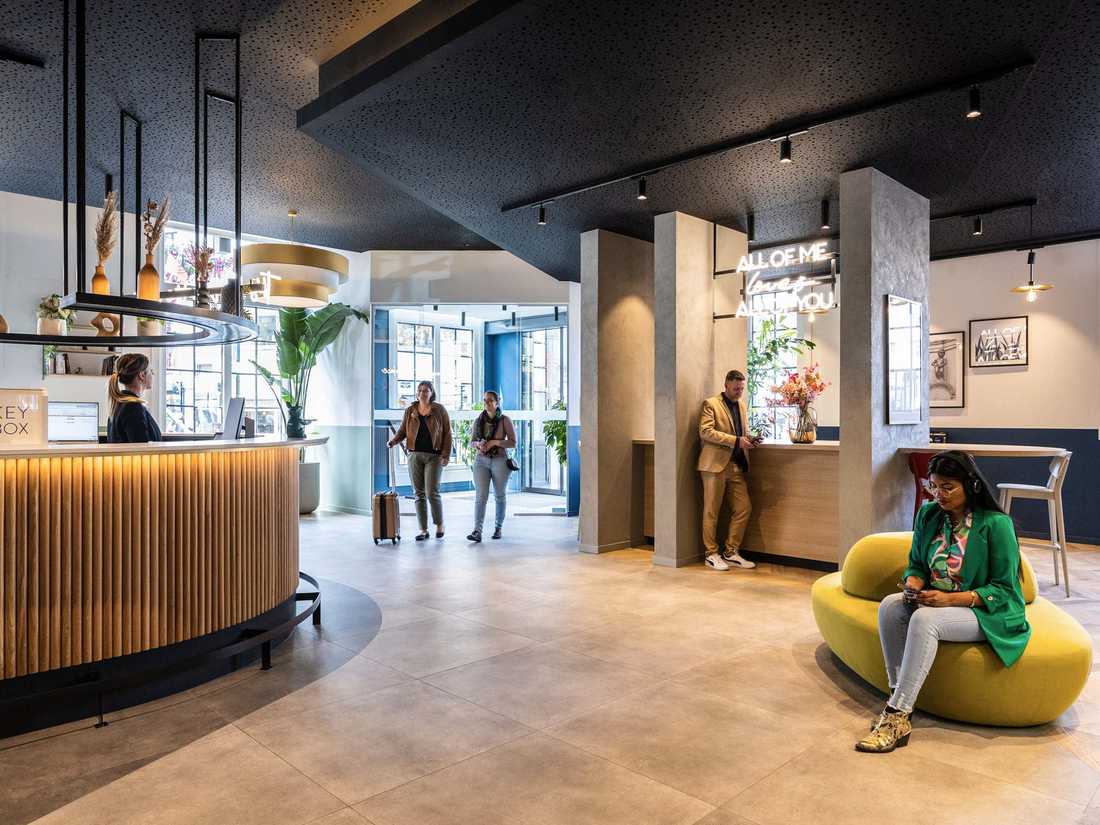 Rénovation du lobby d'un hôtel à Bruxelles par un architecte