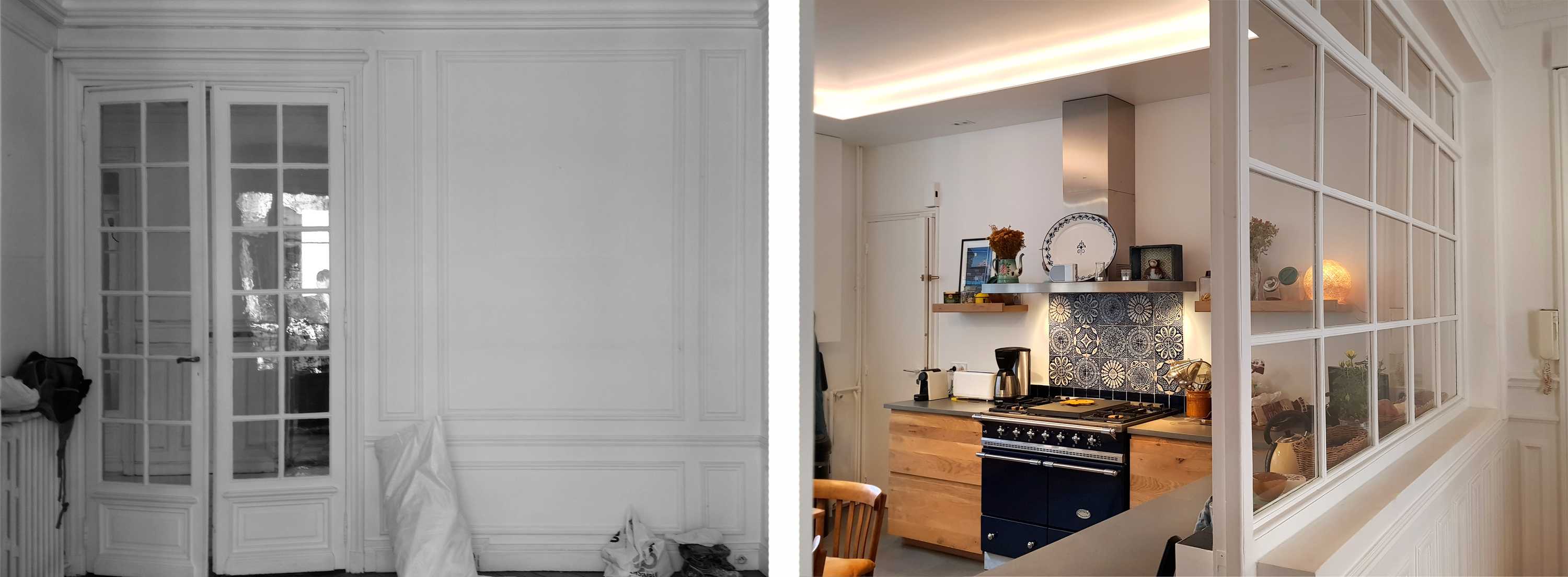 Before & After: Haussmannian apartment interior design 250m²