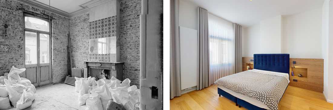 Avant - Après : Suite parentale aménagé par un architecte d'intérieur 