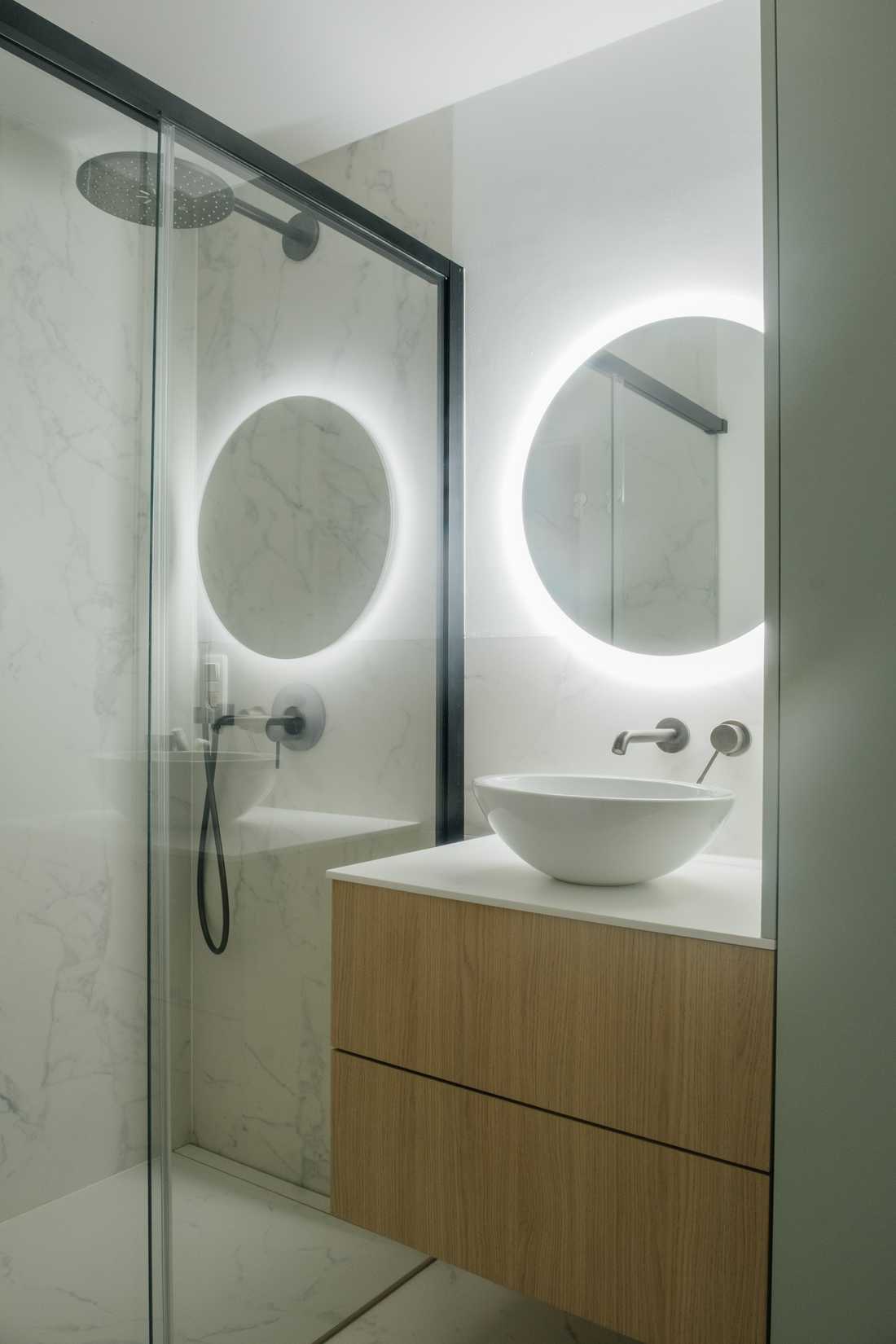 Salle de bain rénovéee par un architecte d'intérieur