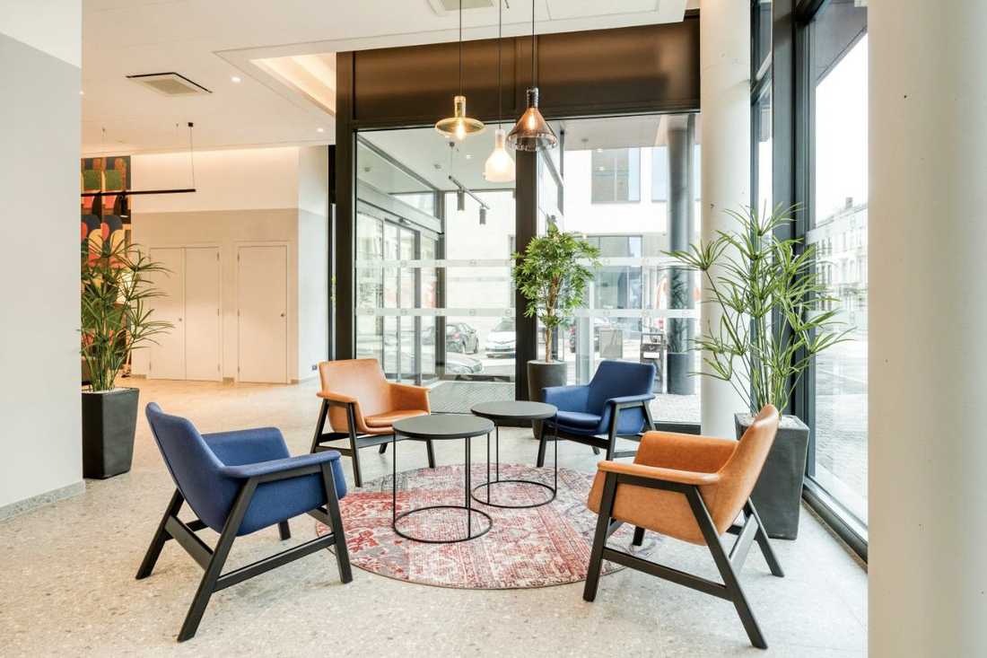 Lobby de l'hôtel après les travaux de rénovation