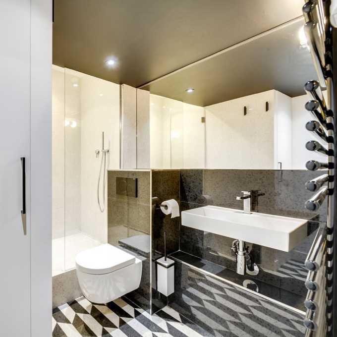 Salle de bain aménagée par un architecte exerçant à Bruxelles