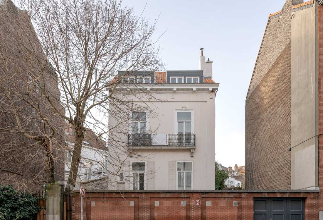 Maison de maitre 4 facades rénovée à Bruxelles