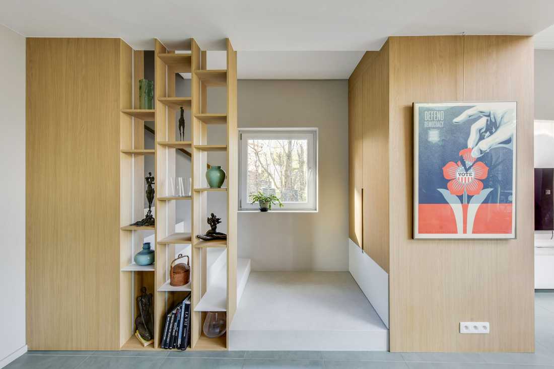 Escalier avec rangements integrés