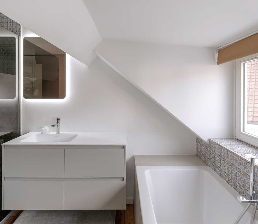 Rénovation d'une salle de bain par un architecte à Bruxelles