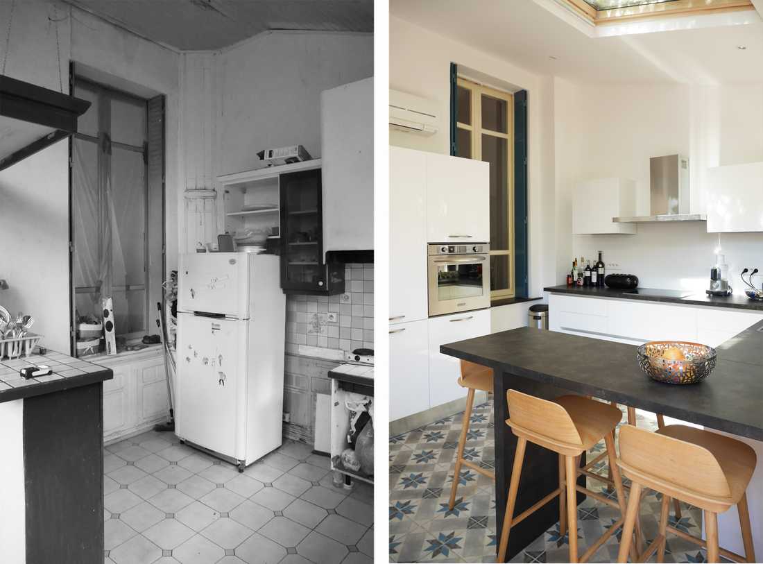 Rénovation de la cuisine d'une maison de ville à Bruxelles